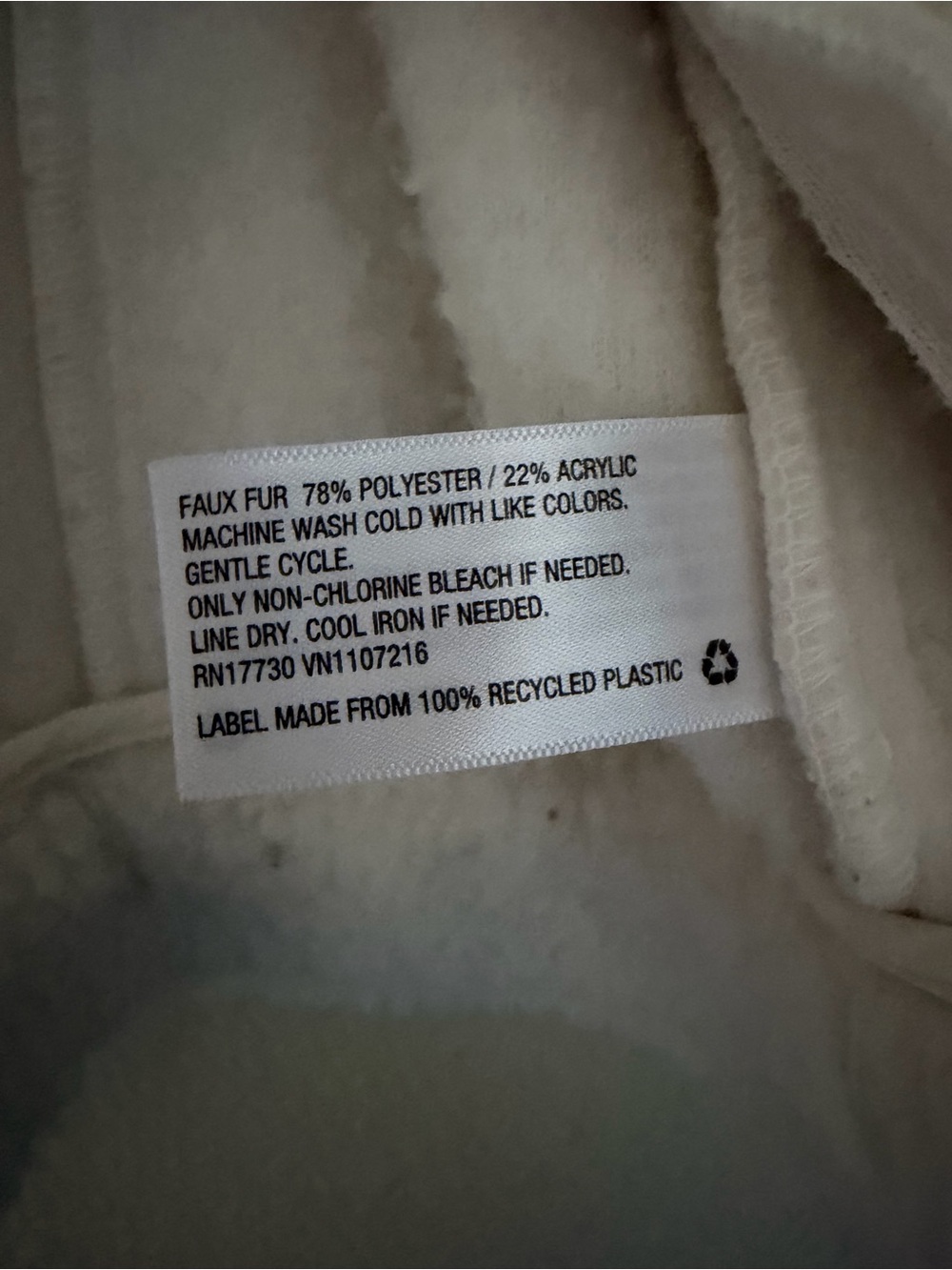 Universal Thread Cream Sherpa Button-Front Jacket - Picture 7 of 7